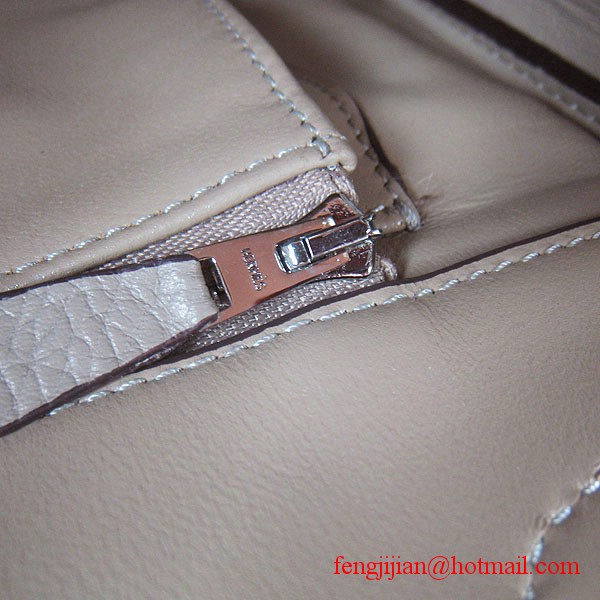 Hermes 35cm Embossed Veins Leather Bag Grey 6089 Silver Hardware Hermes 35cm Embossed Veins Leather Bag Grey 6089 Silver Hardware